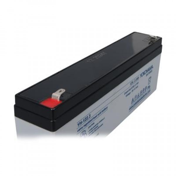 Yokohama YH-122.3 12 Volt - 2.3 Amper Yatık Uzun Akü (176x61x33 mm)