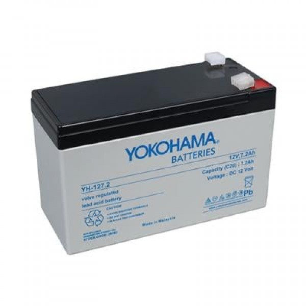 Yokohama YH-127.2 12 Volt - 7.2 Amper UPS'ler İçin Akü (150x65x90 mm)