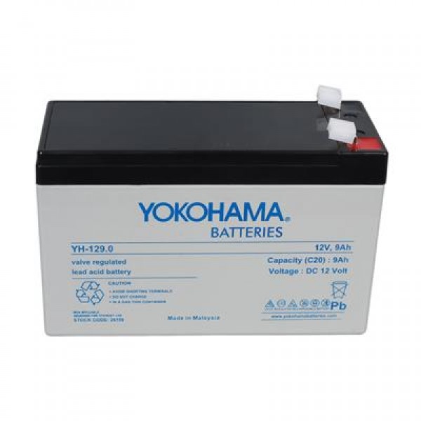 Yokohama YH-129.0 12 Volt - 9 Amper Akü (150x65x90 mm)
