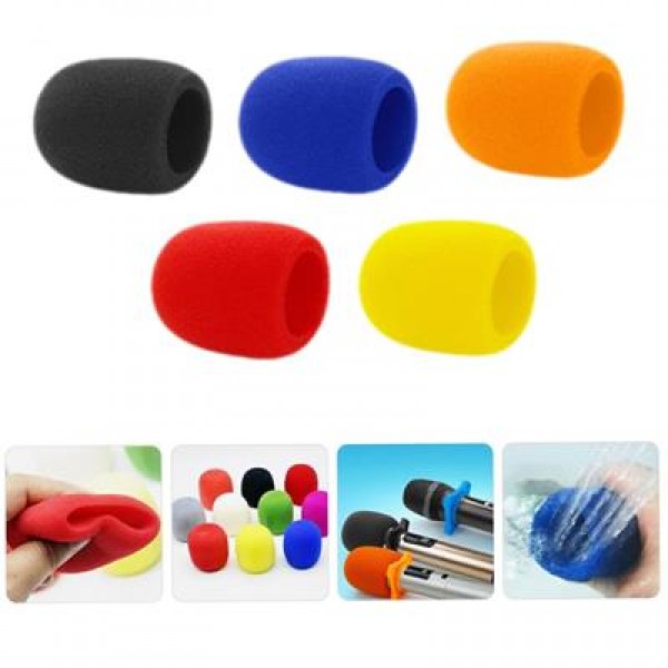 Tenon ZE-7130 5'li Standart 5 Renk El Mikrofon Süngeri (Sarı-Turuncu-Kırmızı-Mavi-Siyah)